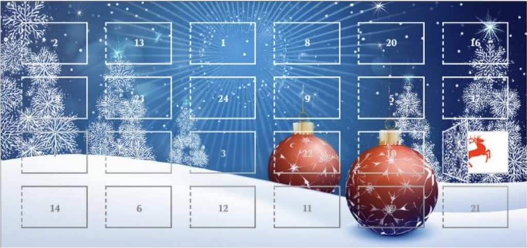 Bedruckte Kalender mit Türchen